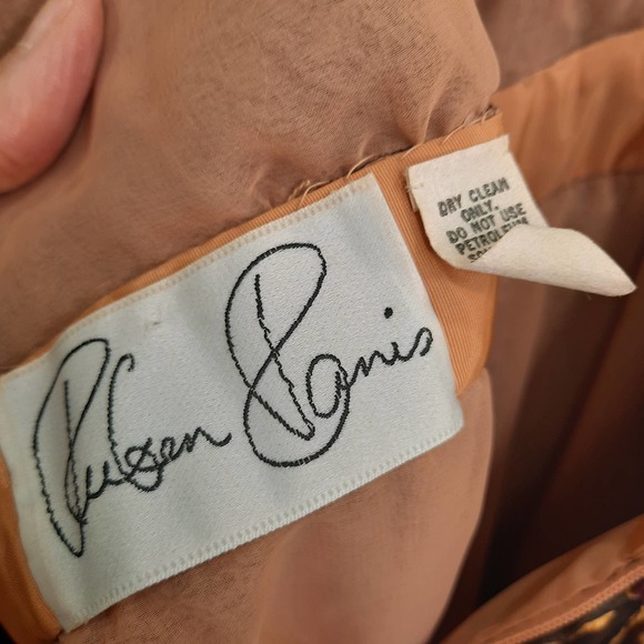 Vintage Ruben Panis| Jewel Tone Velvet Ombre Cocktail Dress - Picture 6 of 9